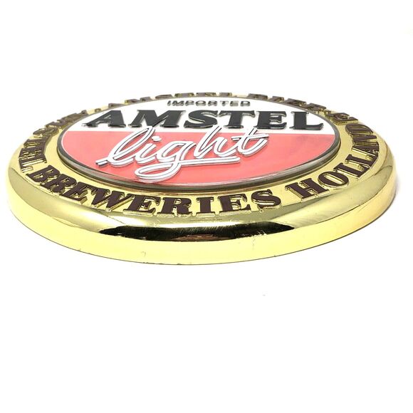 Imported Amstel Light Beer Sign Amstel Bier Breweries Holland Van Munching & Co. - Picture 2 of 9